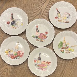 Philippe Deshoulieres White Porcelain Appetizer Plates made in France